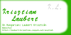 krisztian laubert business card